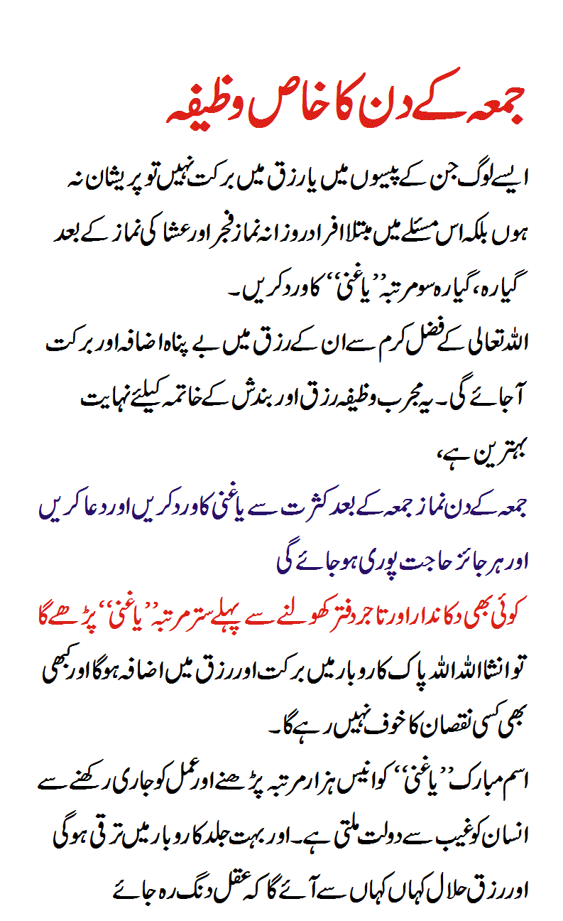 Muharram Jumma Ke Din Ka Wazifa