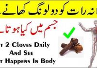 Eat 2 Cloves Daily And See What Happens In Body