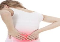Woman who have severe back pain after chlidbirth