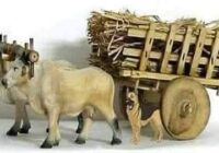 In the old days bullock carts were used for freight and public transport