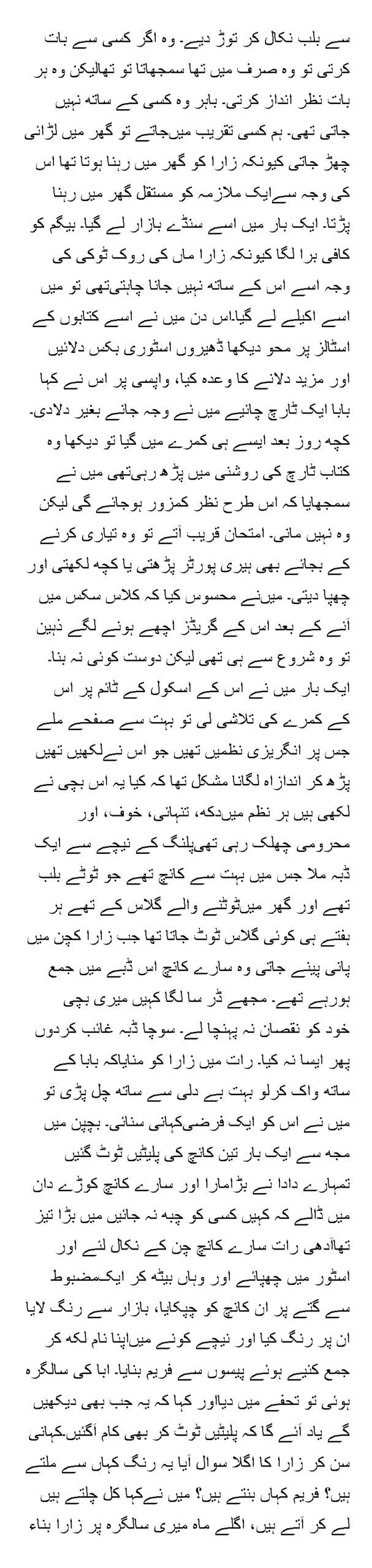 Written by Ashfaq Ahmad: Zara is my eldest daughter