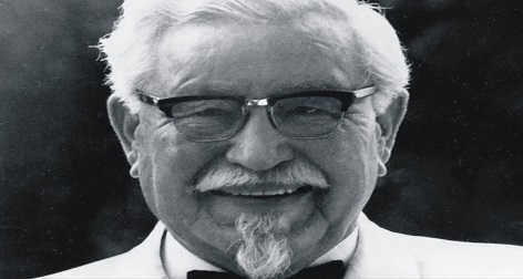 Colonel Sanders, the founder of the Kentucky Fried Chicken (KFC) empire, was a billionaire businessman