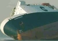 A ship loaded with cargo was on its way