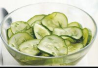 Soak cucumber in apple cider vinegar and eat