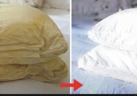 Know a way to get rid of the old yellowness of the pillow