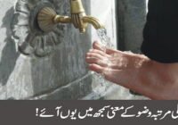 This is how I understood the meaning of ablution for the first time