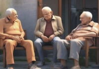 Once in a village, a woman saw three old men sitting outside her house