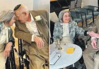 A 100-year-old man married a 102-year-old woman after 9 years of love