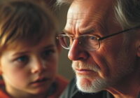 In youth, a person looks at his father with suspicion