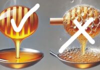 An easy way to identify fake honey